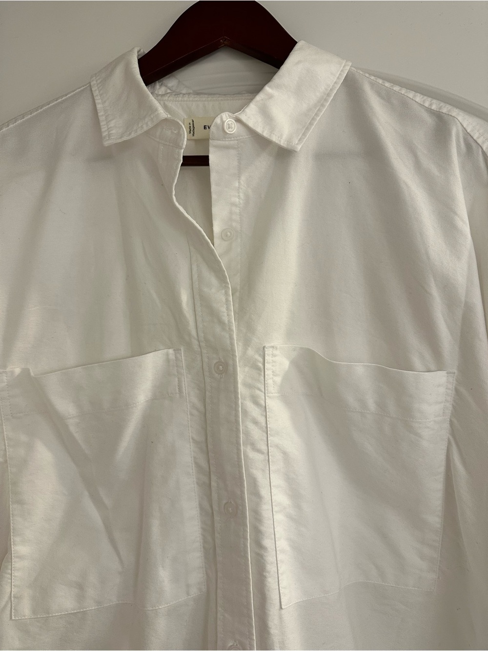Everlane White Poplin Button-Down Shirt - Picture 3 of 4